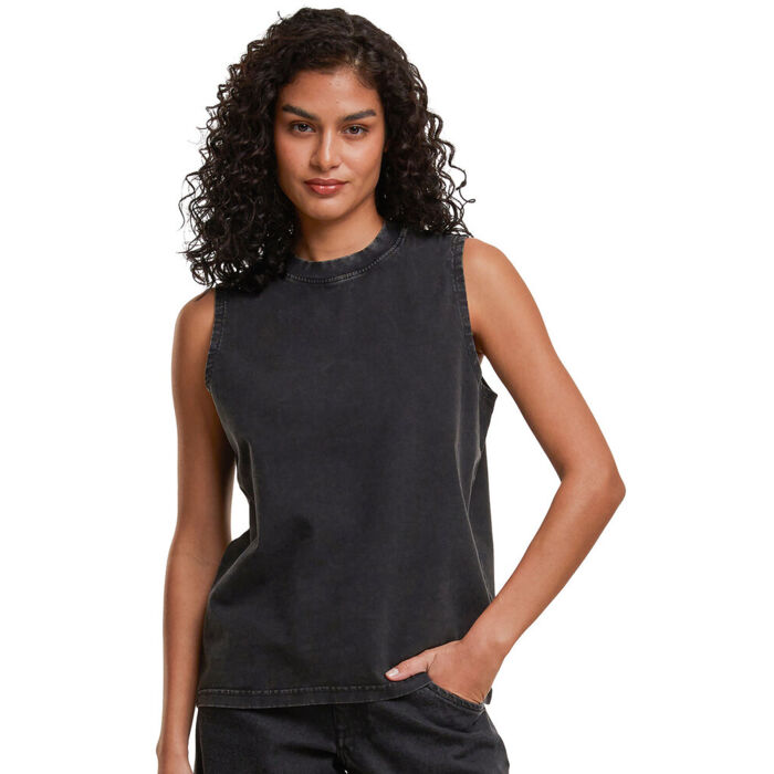 Women’s vintage washed sleeveless tee Miniatyr