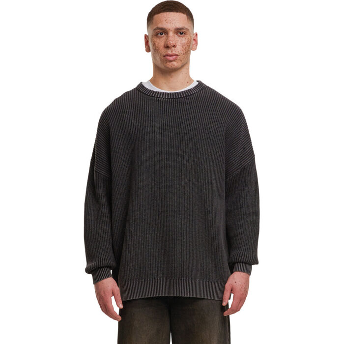 Acid washed knitted oversized sweater Miniatyr