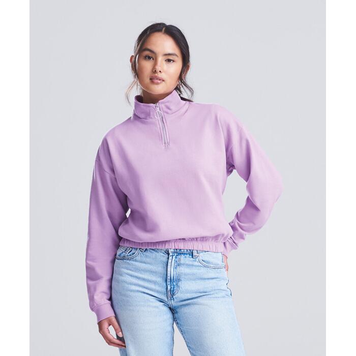 Women's cropped ¼-zip sweat Miniatyr