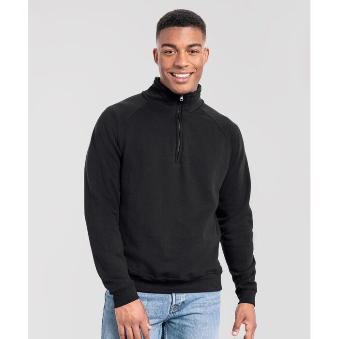Iconic premium zip-neck sweat Miniatyr