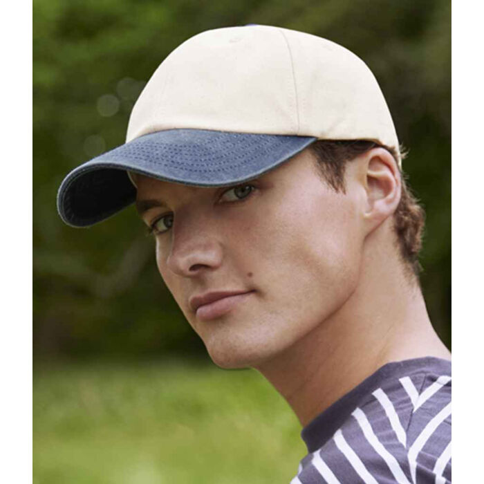 Beechfield Contrast Peak Low Profile Vintage Cap Miniatyr